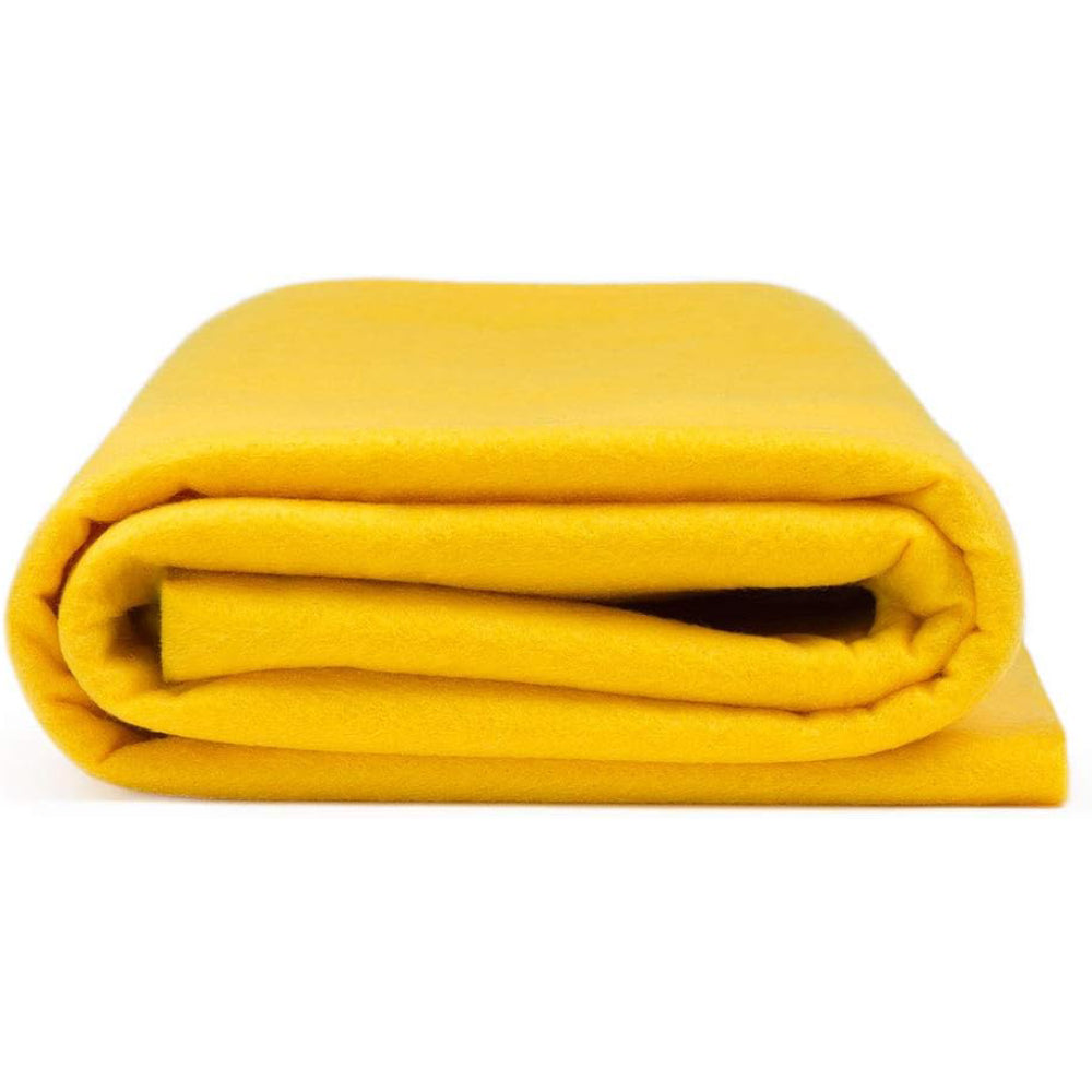 Yellow Acrylic Felt Fabric Soft Durable 1.6mm Thick Craft DIY Arts Crafts Decorations Sewing 1 Yard