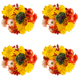 Indian Summer Flower Bouquets Fresh Autumn Arrangement Set