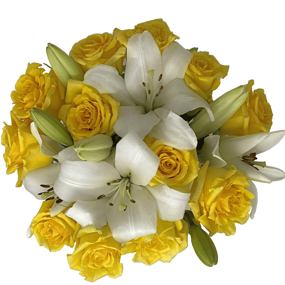 Spectacular Rose & Lily Fresh Flower Bouquet Arrangement