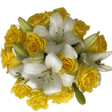 Spectacular Rose & Lily Fresh Flower Bouquet Arrangement