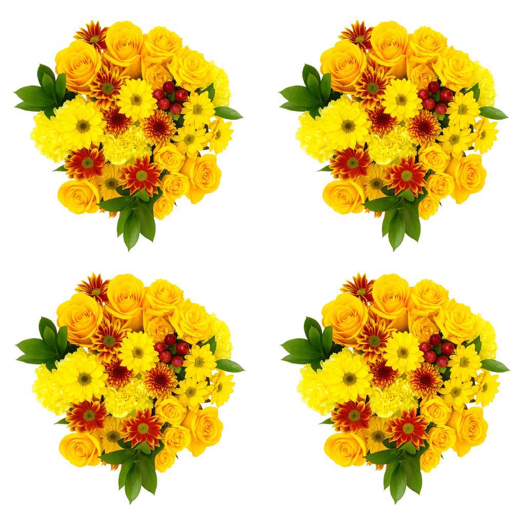 Autumn Delightful Flower Bouquets Fresh Seasonal Arrangement Set