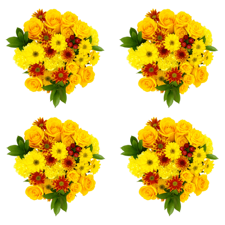 Autumn Delightful Flower Bouquets Fresh Seasonal Arrangement Set
