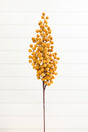 33" Tan Flocked Berry Spray