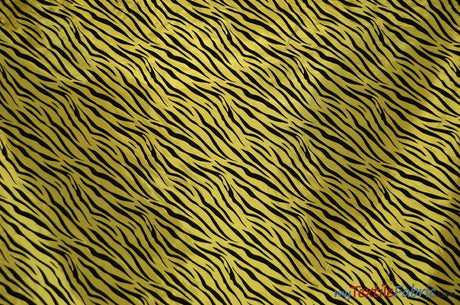 Zebra Flocking Taffeta Polyester Fabric - Zebra Flocking Pattern, 58/60" Width (1 Yard)