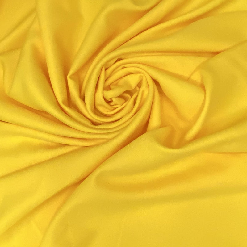 Gabardine Polyester Fabric - Yellow, 59/60" Width