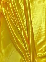 Yellow Bridal Satin Fabric - Yellow, Sheen, 58"-60" Width (1 Yard)