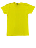 Lucky Friends 1001 100% Cotton Fabric - Yellow, Round Neck, 4.2 Oz, Tubular, No Side Seams (1 Piece)