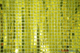 Quad Sequins Polyester Fabric - Square Sequins, Multiple Colors, 45" Wide (1 Yard)