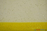 Tulle Glitter With Sequins Polyester Fabric - Glitter Embellished Sheer Tulle, Multiple Colors, 58/60" Width (1 Yard)