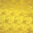 Yellow Rose Floral Jacquard Satin Fabric - Yellow Rose Floral Jacquard, 60" Width