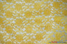 Raschel Lace Polyester Fabric - Floral Sheer Lace, 58/60" Width (1 Yard)
