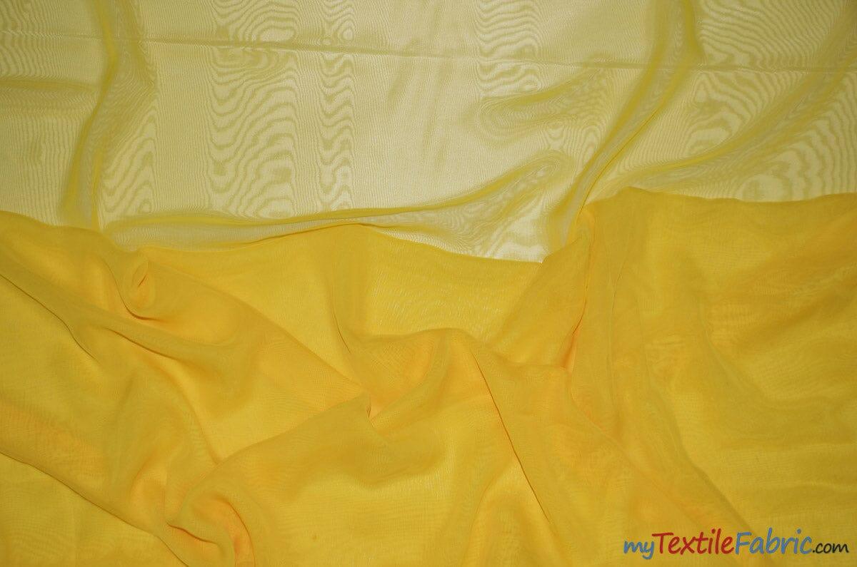 Two Tone Chiffon Polyester Fabric - Iridescent Sheer, 58/60" Width, Multiple Colors (Yards, Bolts, Sample Swatch)
