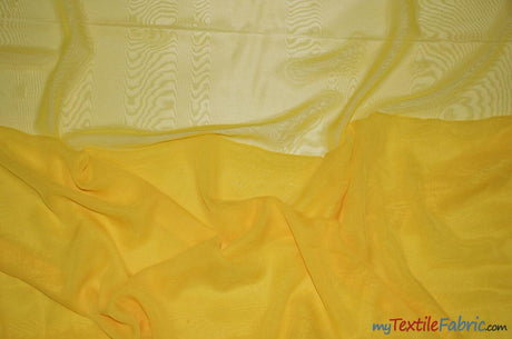 Two Tone Chiffon Polyester Fabric - Iridescent Sheer, 58/60" Width, Multiple Colors (Yards, Bolts, Sample Swatch)