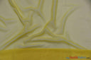 Double Georgette 100 Percent Polyester Fabric - Sheer Crepe Texture, 60" Width, Multiple Colors (1 Yard)