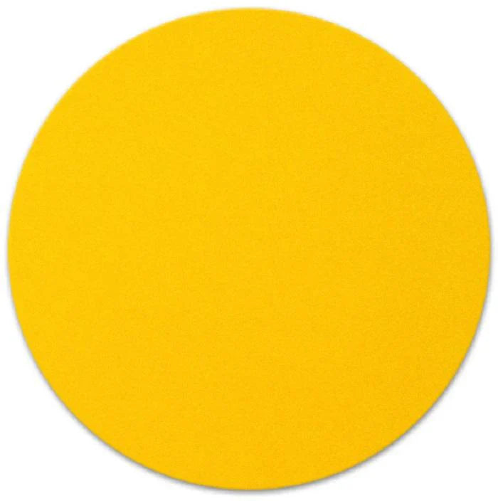 Flock Vinyl Heat Transfer Vinyl - Yellow, Soft Velvety Raised Texture, 20" Width (1 Foot)