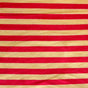 Cotton Lycra Yellow and Red 3/8" Stripe Knit Fabric