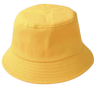 Bucket Hats 100 Percent Cotton Fabric - Yellow Gold, Head Size 56-58CM (1 Piece)