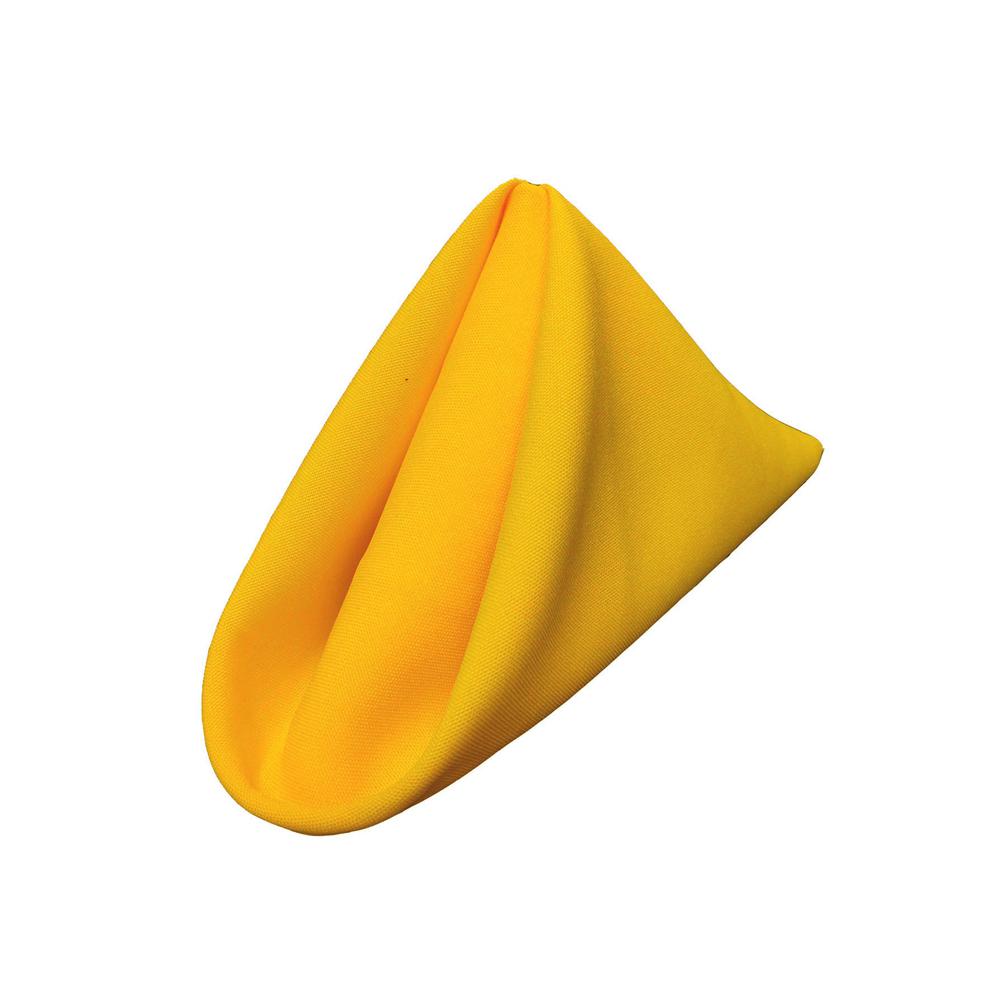 (12 / Pack) Dark Yellow 18″ Polyester Napkin