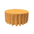 Gold 100% Polyester Round Tablecloth 108″