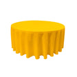 Dark Yellow 100% Polyester Round Tablecloth 120″