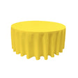 Golden Yellow 100% Polyester Round Tablecloth 108″
