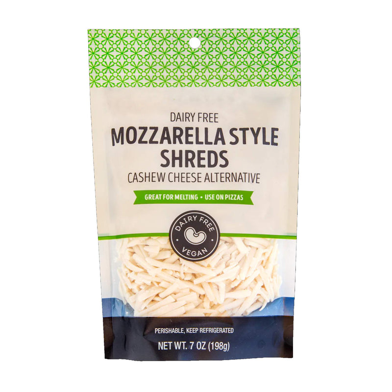 Dairy-Free Mozzarella Style Shreds Vegan Cheese Alternative