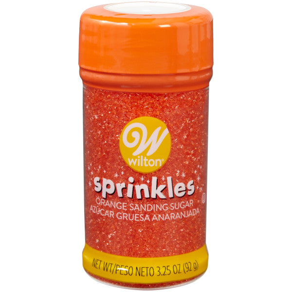 Wilton Orange Sanding Sugar Sprinkles – 3.25 oz.