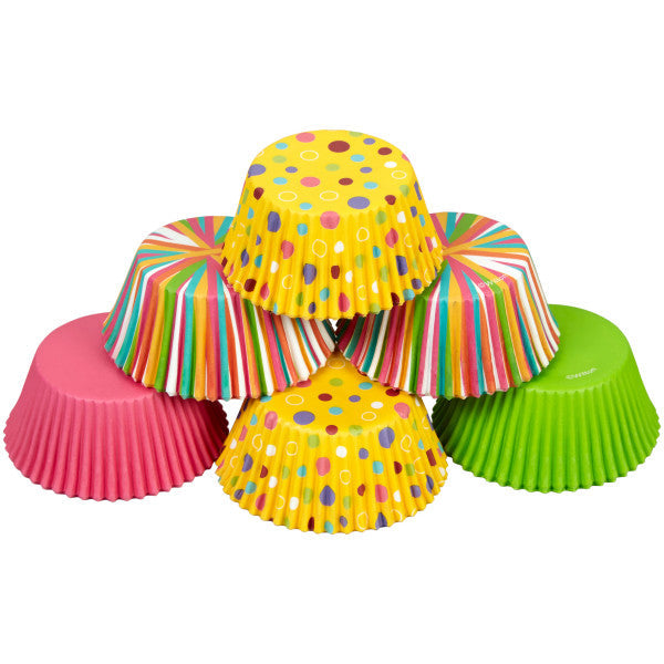 Wilton Stripes and Polka Dots Standard Cupcake Liners, 150-Count