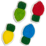 Wilton Christmas Lightbulbs Icing Decorations, 24-count