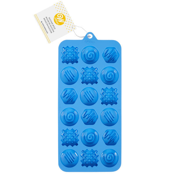 Wilton Silicone Fancy Truffles Candy Mold, 18-Cavity