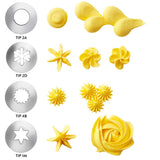 Wilton Cupcake Decorating Tip Set with Disposable Piping Bags – 12 Piece