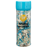Wilton Winter Snowflake and Snowman Holiday Sprinkle Mix, 3.7 oz.