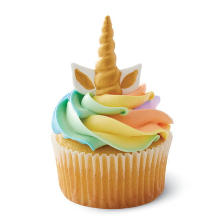 Wilton Unicorn Ears and Horn Icing Decorations, 0.88 oz. 9 Count