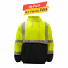 Fullzip Reflective Fleece Hoodie - 10 Pack - 7.62oz/yd2  - 100% Polyester