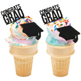 Graduation Icon Congrats Grad Cupcake Cake Pics - set of 144