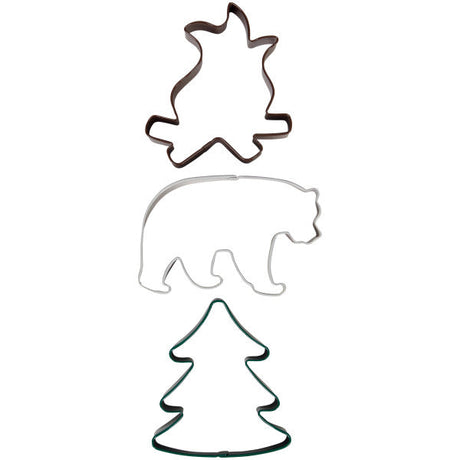 Wilton Camping Adventurers Cookie Cutter Set, 3-Piece