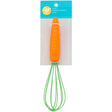 Wilton Carrot-Shaped Easter Metal Whisk with Plastic Handle