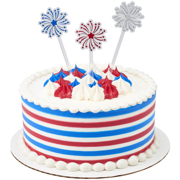 Fireworks Skewer themed Cupcake Cake Decorating pics 36 set