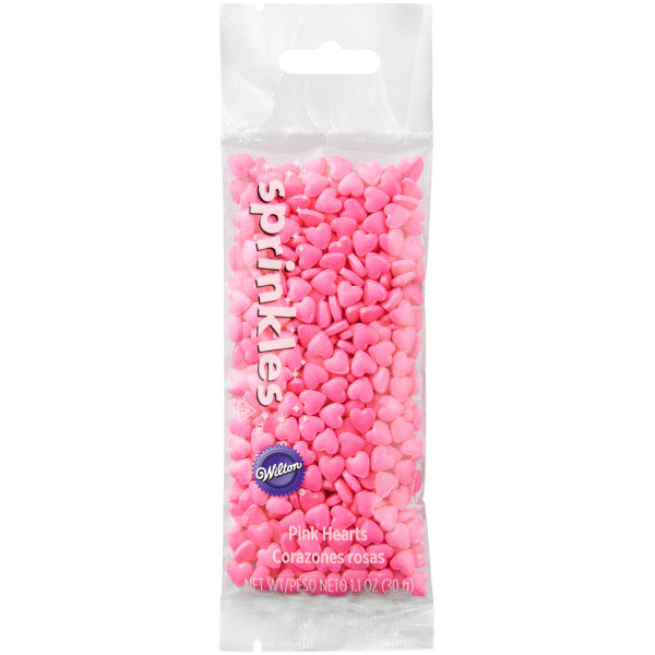 Wilton Pink Heart Sprinkles Pouch – 1.1 oz.