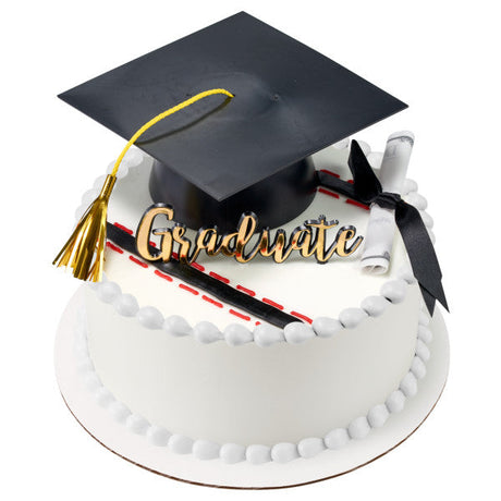 Graduation Mega Hat Set Cake Kit with Diploma - 3 piece set