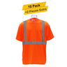 High Visibility Safety T-Shirt  10 pack 100% polyester