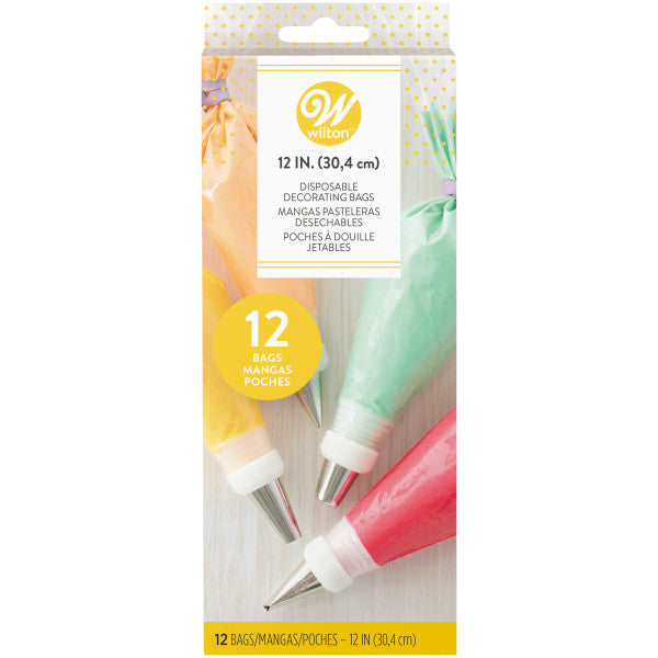 Wilton Disposable Decorating Bags – 12 in. – 12 Count