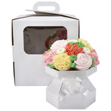 Cupcake Bouquet Display with coordinating Box – Holds 12 Cupcakes