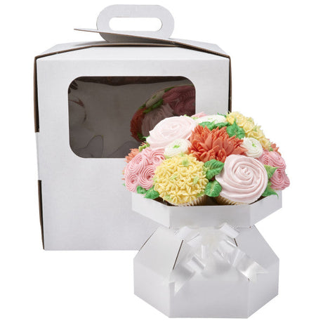 Cupcake Bouquet Display with coordinating Box – Holds 12 Cupcakes