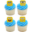 SpongeBob SquarePants Mood Faces Rings for Cupcakes and Cakes Toppers, 144 Pack