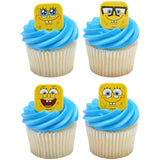 SpongeBob SquarePants Mood Faces Rings for Cupcakes and Cakes Toppers, 144 Pack