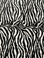 Black/White Zebra Poly Cotton Fabric - Black/White Zebra Print, 59/60" Width (1 Yard)