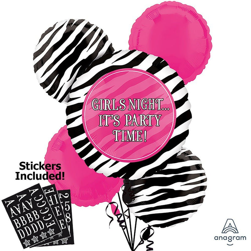 Balloon Bouquet Zebra Party Bouquet