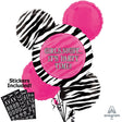 Balloon Bouquet Zebra Party Bouquet