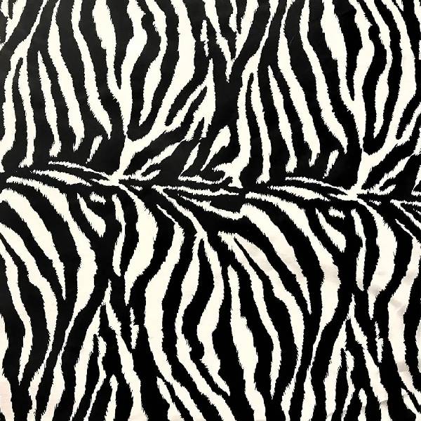 Zebra Or Cow Print Poly Cotton Fabric - Animal Print, Black/White, Brown/White, Zebra, 58/60" Wide